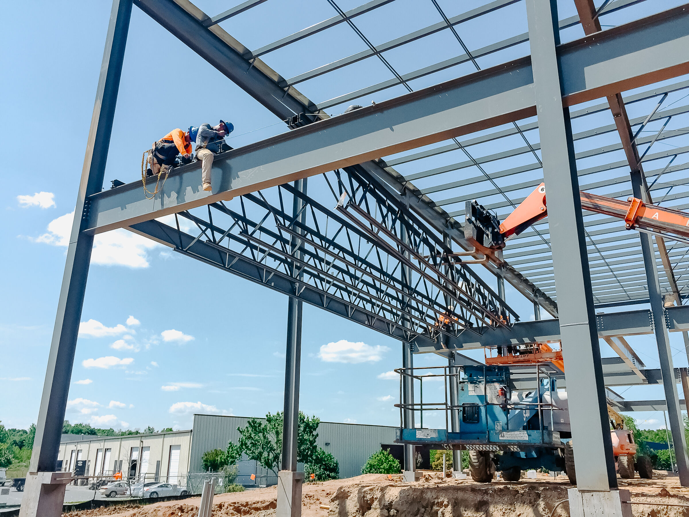 An active D.R. Reynolds construction site.