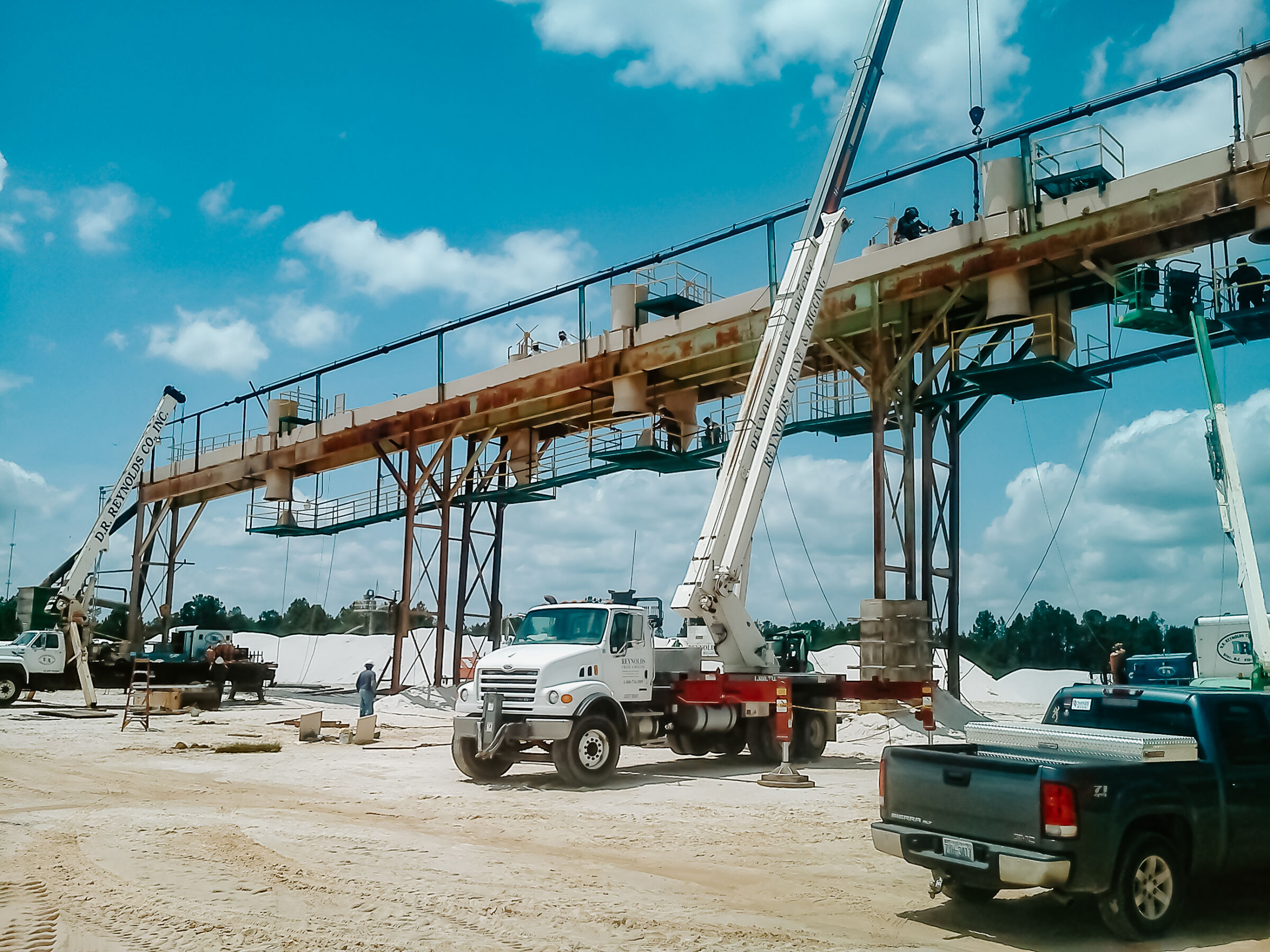 D.R. Reynolds construction crew performing maintenance.