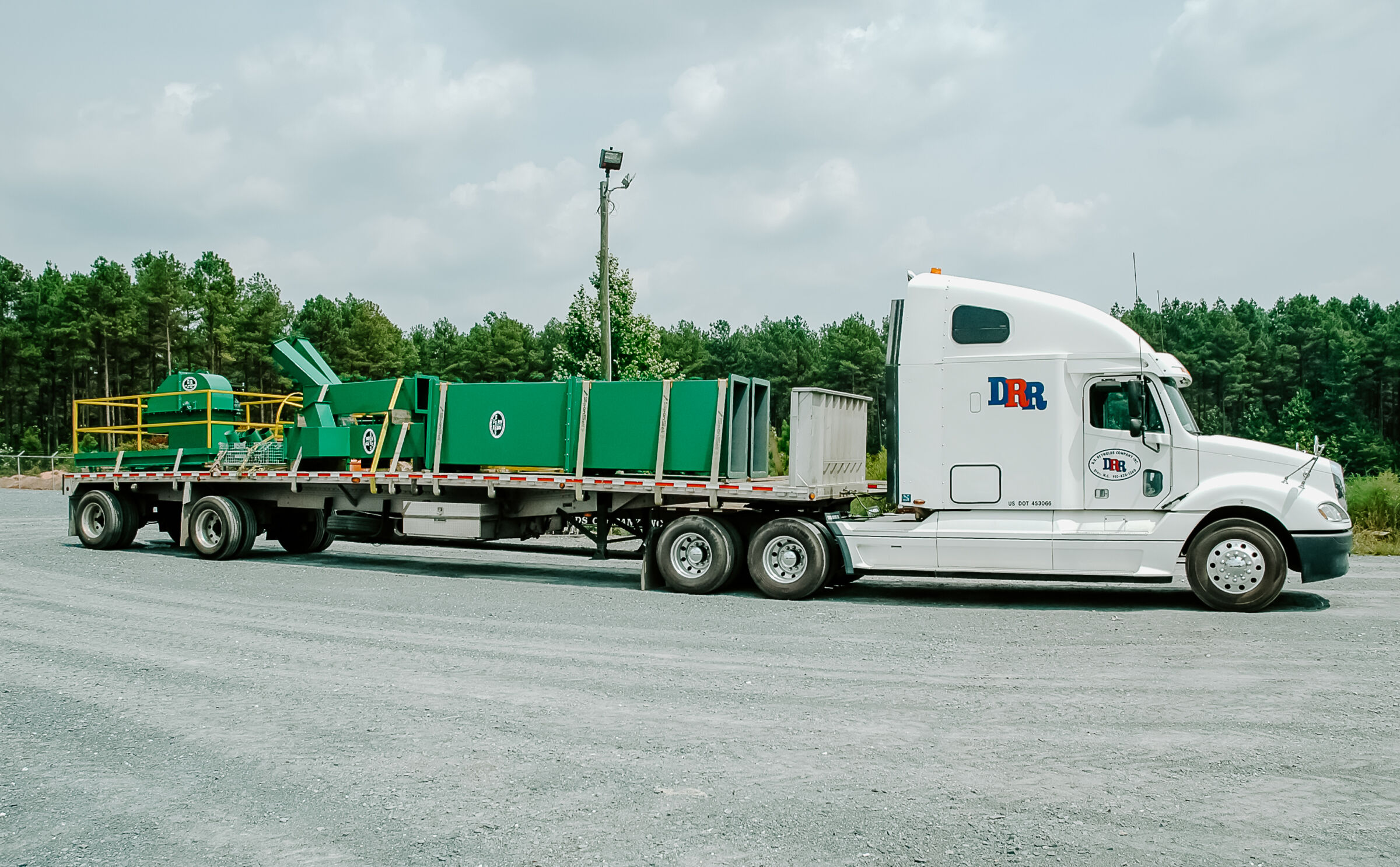 A D.R. Reynolds truck delivering parts.