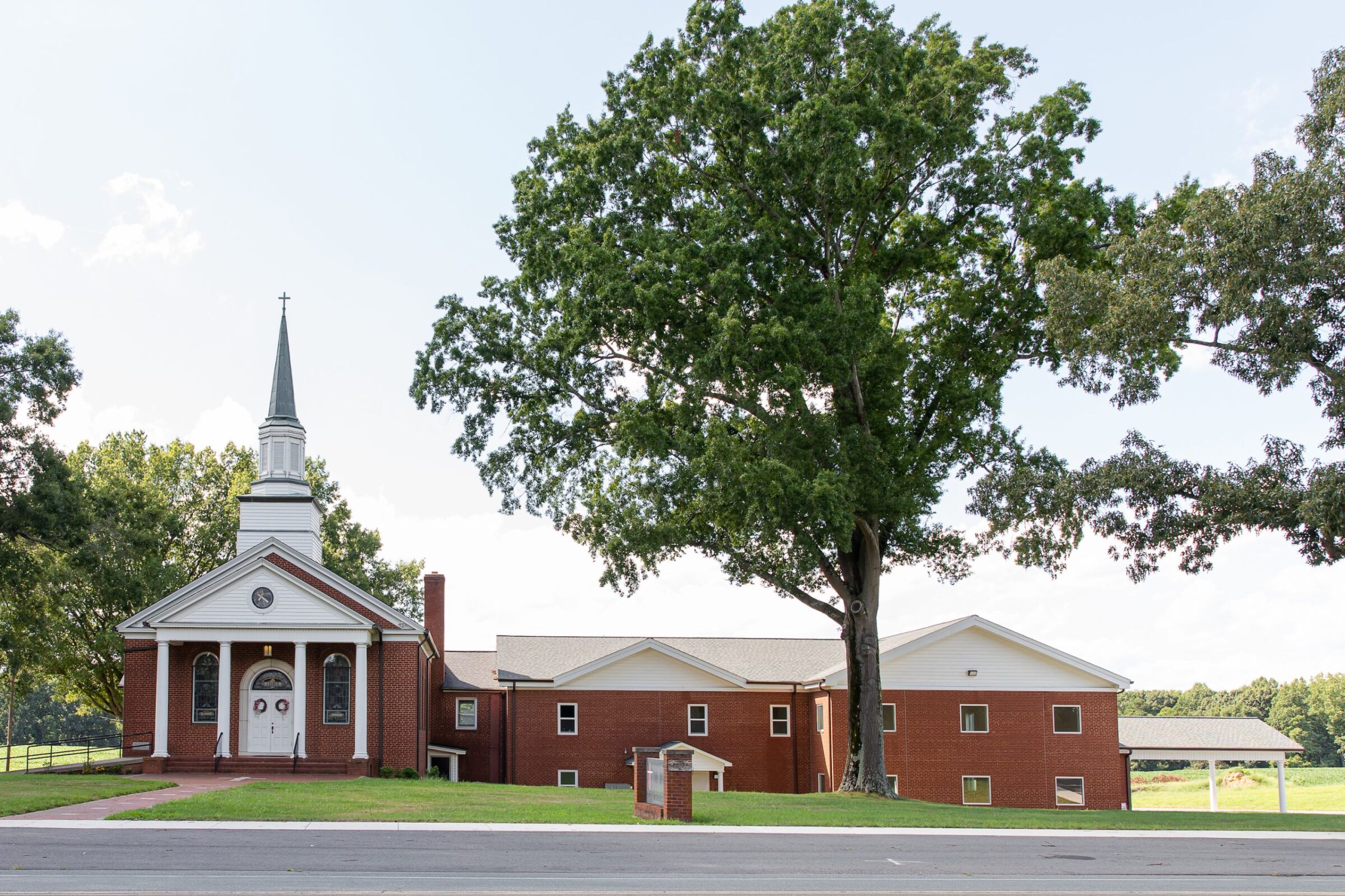 Exterior of D. R. Reynolds construction project at Mount Tabor UMC in North Carolina.