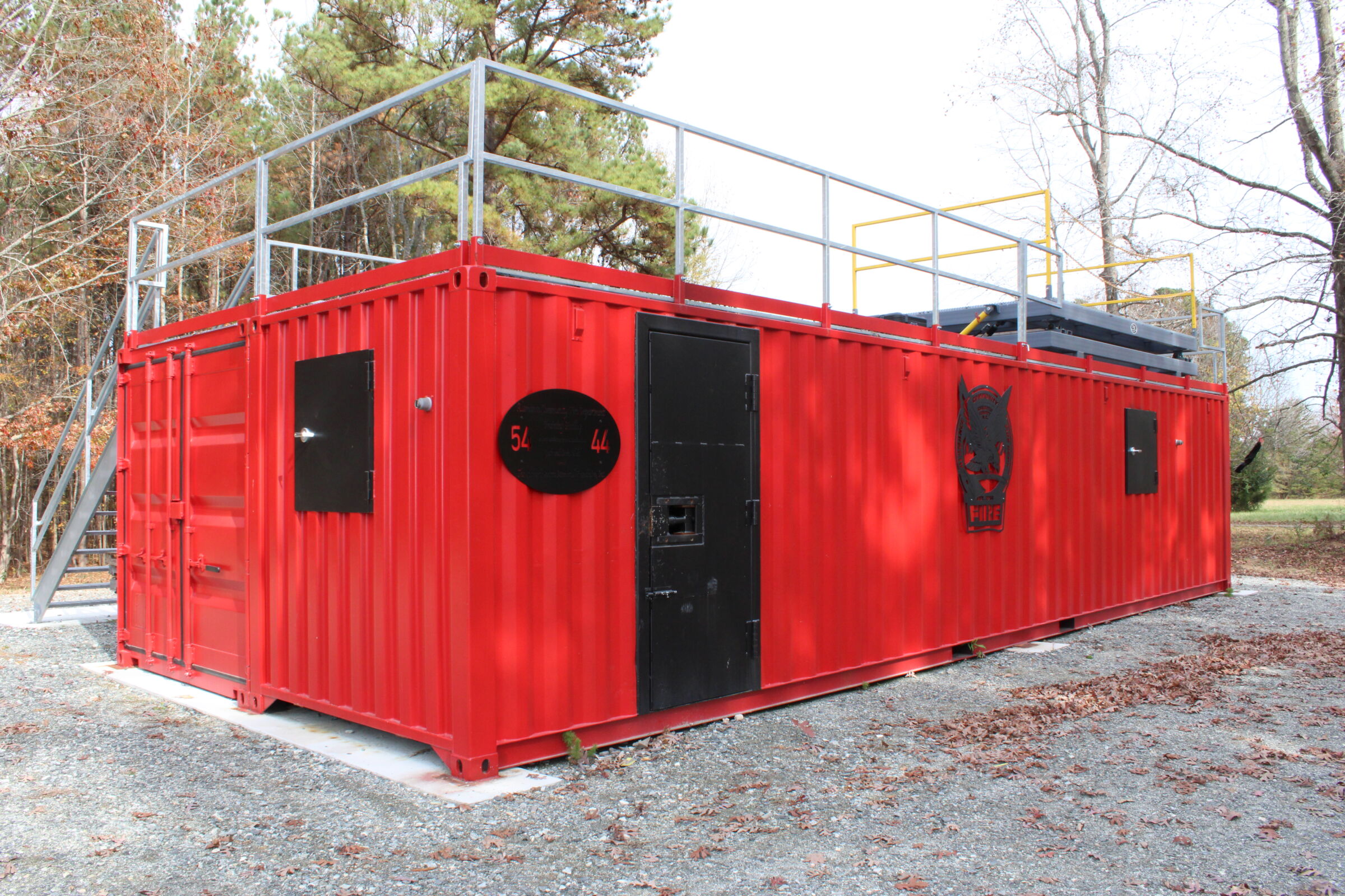 Custom Live Burn Fire Trainer for Alamance Fire Department